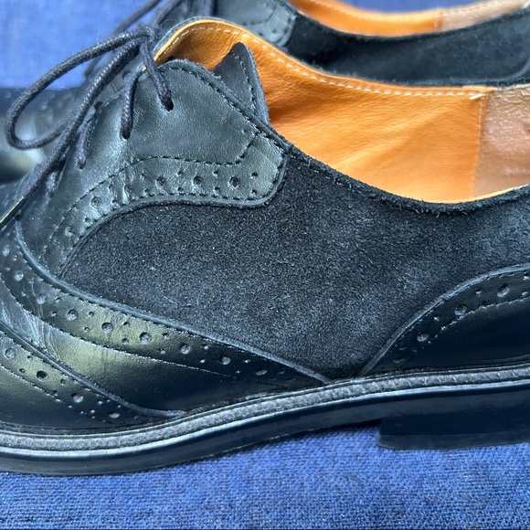 Embassy London Wingtip Brogues 10M 41 black - Picture 9 of 10